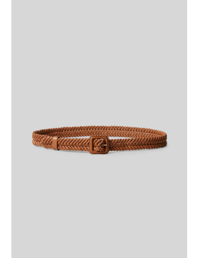 Ceinture en cuir tressé