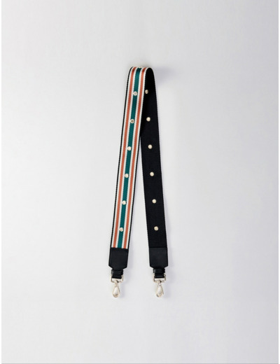 Bandoulière en textile rayé
