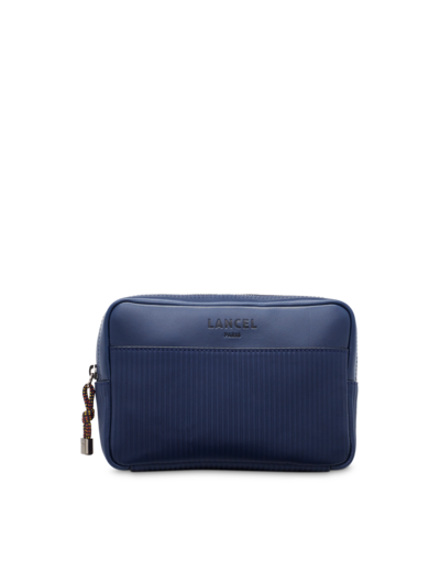 JIMMY CUIR LISSE / CUIR EMBOSSE - POCHETTE - Bleu Petrole