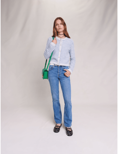 Cardigan à carreaux
