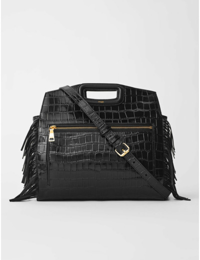 Sac M Walk en cuir embossé croco