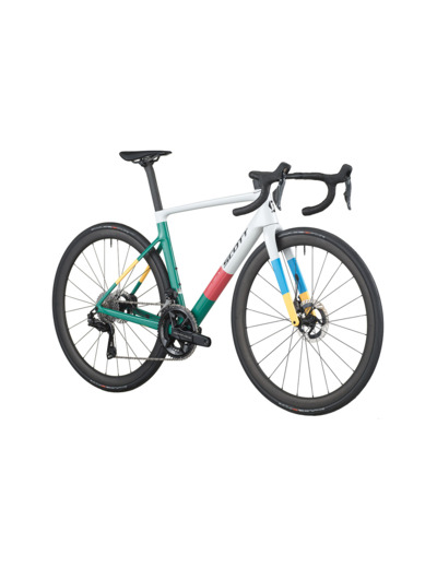 Vélo de route ADDICT RC PRO Gris Beluga/Vert Marin