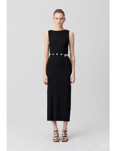 Robe mi-longue en maille