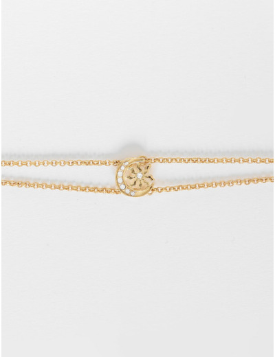 Bracelet charm lune
