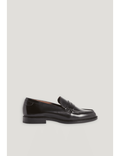 Mocassins cuir noir