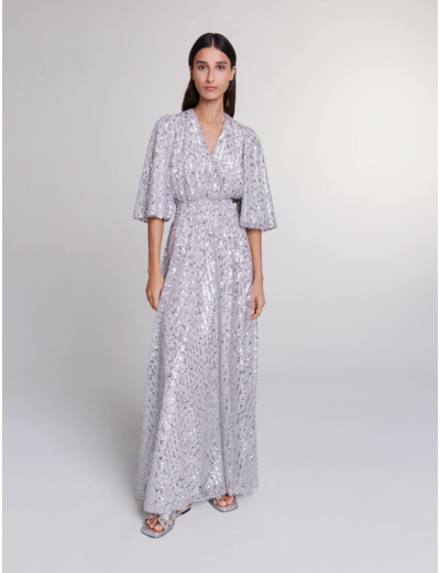 Robe longue à sequins