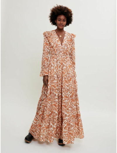 Robe en coton imprimé