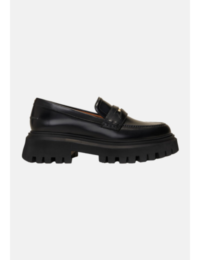 Mocassins en cuir à plateforme