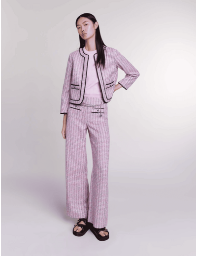 Veste courte en tweed