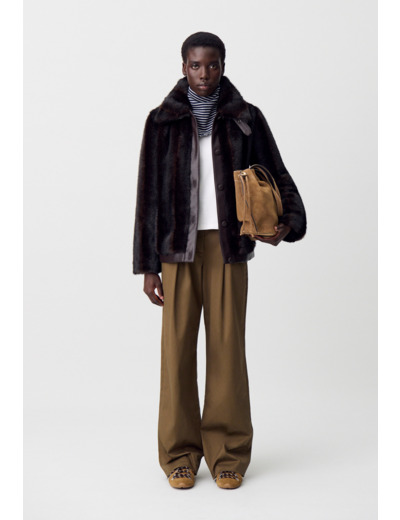 Manteau fausse fourrure