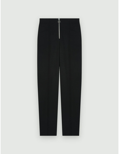 Pantalon droit zippé