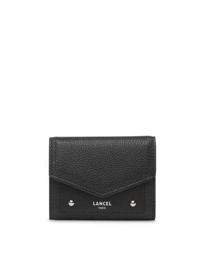 Neo Enveloppe - Portefeuille compact medium rabat - Petit modèle - Noir