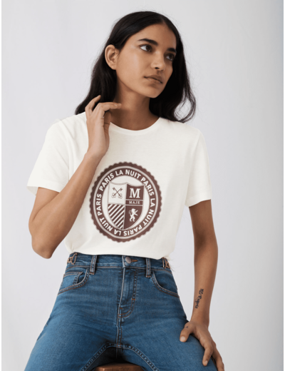 Tee-shirt façon collège sérigraphié