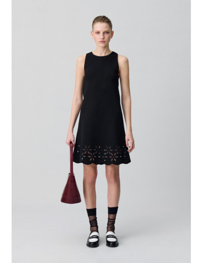 Robe courte maille fine