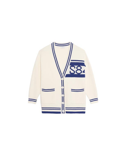 Cardigan over size à rayures