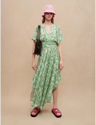 Robe longue asymétrique