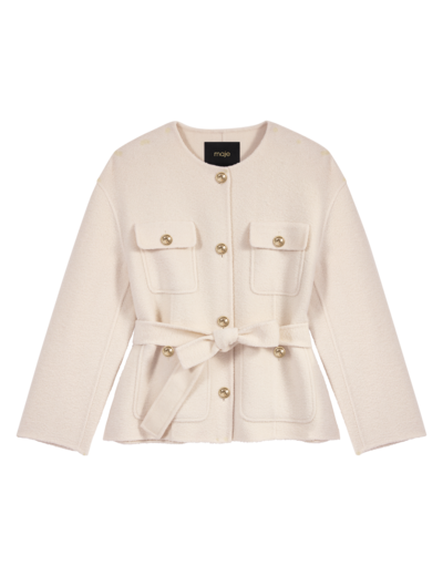 Veste double face ceinturée