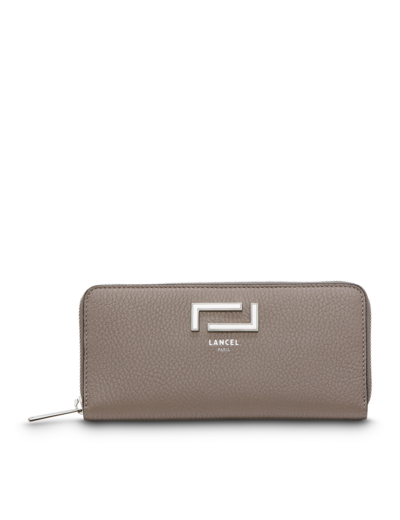 Pia de Lancel - Portefeuille slim zippé - Grand modèle - Cuir de chèvre grainé