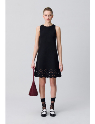 Robe courte maille fine