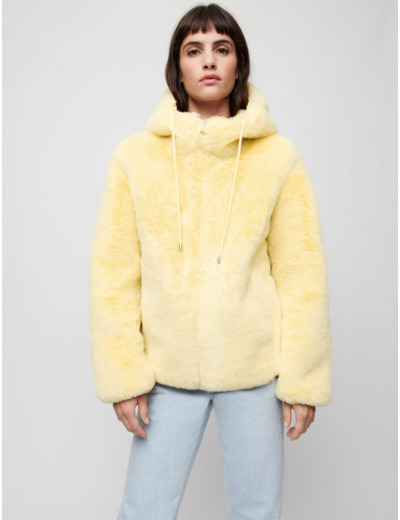 Blouson façon fourrure réversible