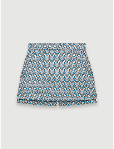 Short trompe l’œil en jacquard lurex