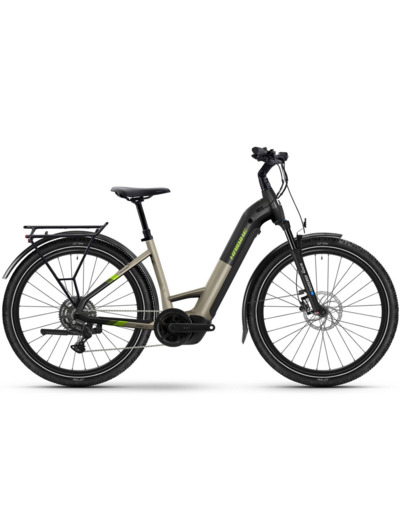 Vélo trekking électrique TREKKING 4 LOW Sable/Noir