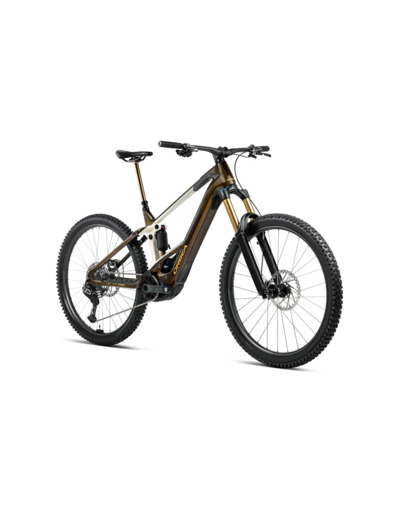 VTT tout suspendu électrique WILD M-LTD Caramel/Blanc Crème