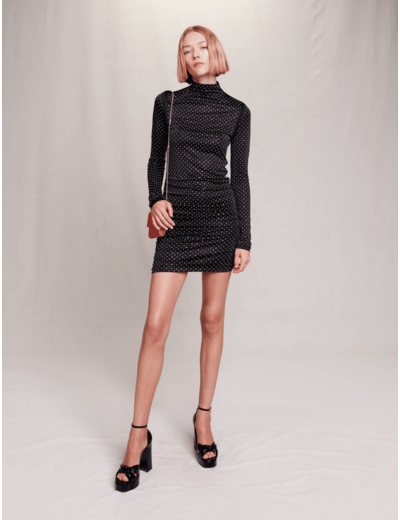 Robe courte strassée