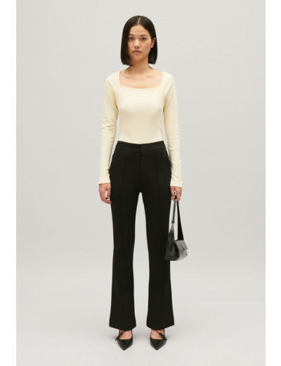 Pantalon tailleur noir