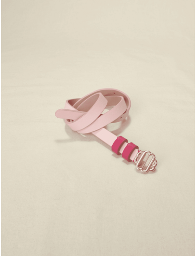 Ceinture en cuir à double passants