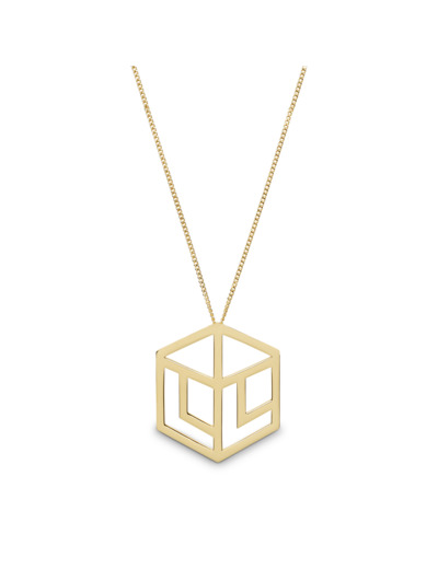 LOGO CARRE L - Collier Femme