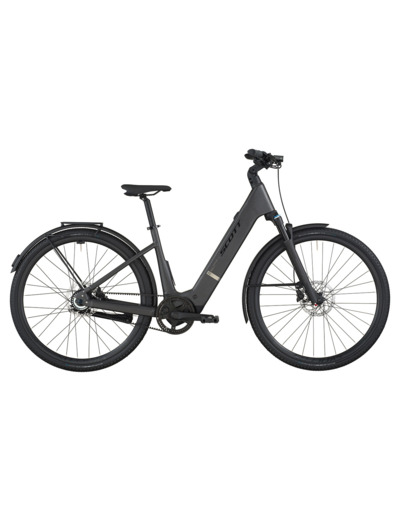 Vélo urbain électrique PASSAGE 10 BELT WAVE Gris Nuit