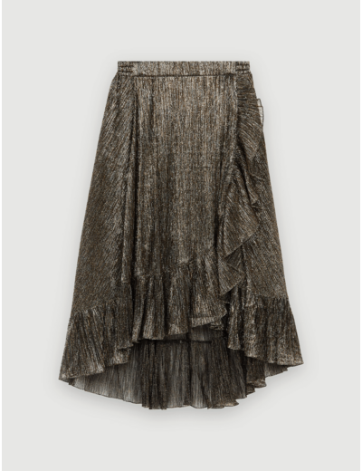 Jupe mi-longue en lurex