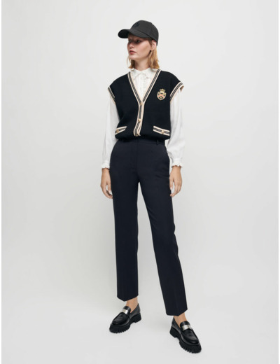 Pantalon de tailleur droit