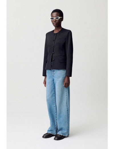 Veste cintrée satinée