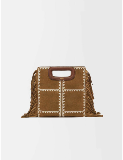 Sac M en cuir suède