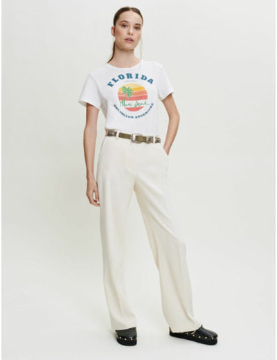 Pantalon tailleur large