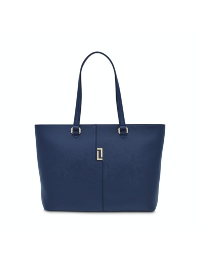 Lola de Lancel - Cabas Zippe - Grand Modèle - Bleu Petrole