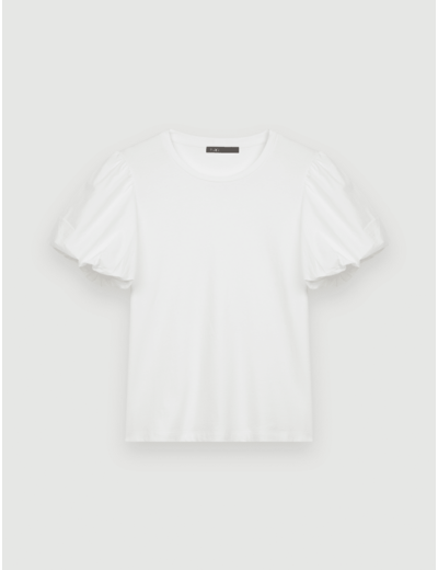 Tee-shirt en mix matières
