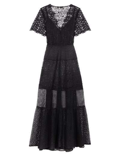 Robe longue en dentelle