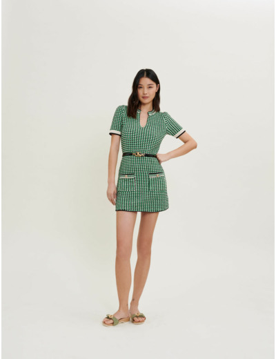 Robe en maille fantaisie