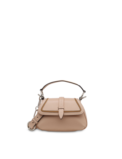 Diane de Lancel - Sac gibecière - Petit modèle - Cuir de vachette grainé et lisse