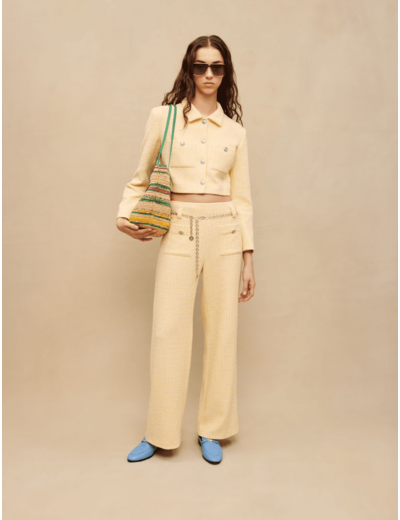 Veste de tailleur courte en tweed
