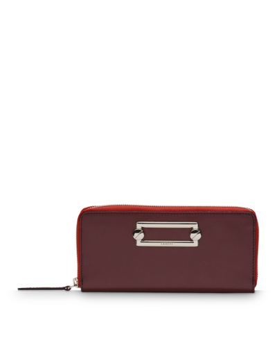 Clic de Lancel - Portefeuille slim zippe - Grand modèle - Cuir lisse