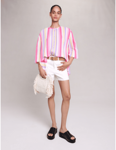 Blouse oversize rayée