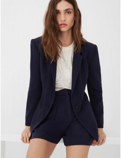 Veste de costume en crêpe