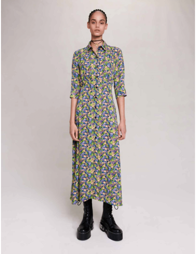 Robe longue fleurie