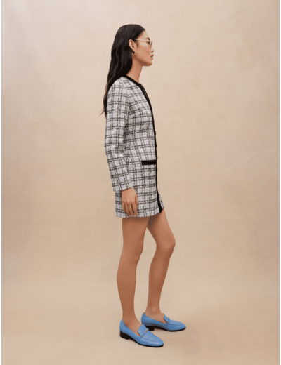 Robe effet tweed