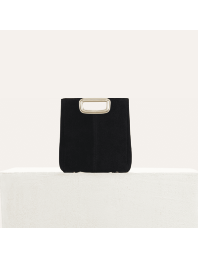 Sac M Mini Skin en suède et métal doré