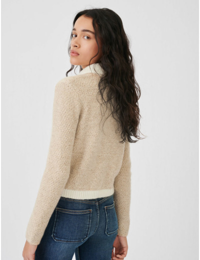 Cardigan avec détails mors sur poches